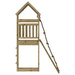 Jucarii, Copii si Bebe - Jucarii si jocuri - Jucarii de exterior - Spatii de joaca si accesorii - Casuta de joaca cu perete de catarat, lemn de pin impregnat - Infinity.ro