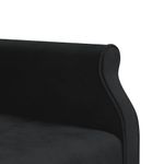 Casa si Gradina - Mobilier - Canapele si coltare - Canapele - Canapea extensibila in forma de L negru 271x140x70 cm catifea - Infinity.ro