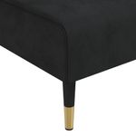 Casa si Gradina - Mobilier - Canapele si coltare - Canapele - Canapea extensibila in forma de L negru 271x140x70 cm catifea - Infinity.ro