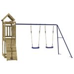 Jucarii, Copii si Bebe - Jucarii si jocuri - Jucarii de exterior - Spatii de joaca si accesorii - Set de joaca pentru exterior, lemn de pin impregnat - Infinity.ro