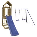 Jucarii, Copii si Bebe - Jucarii si jocuri - Jucarii de exterior - Spatii de joaca si accesorii - Set de joaca pentru exterior, lemn de pin impregnat - Infinity.ro