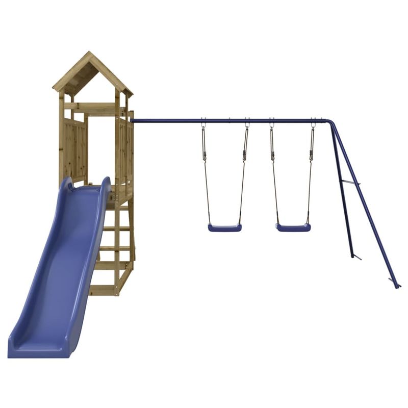 Jucarii, Copii si Bebe - Jucarii si jocuri - Jucarii de exterior - Spatii de joaca si accesorii - Set de joaca pentru exterior, lemn de pin impregnat - Infinity.ro