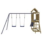 Jucarii, Copii si Bebe - Jucarii si jocuri - Jucarii de exterior - Spatii de joaca si accesorii - Set de joaca pentru exterior, lemn de pin impregnat - Infinity.ro