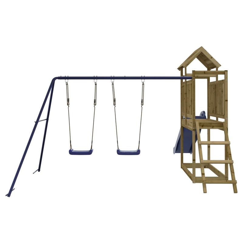 Jucarii, Copii si Bebe - Jucarii si jocuri - Jucarii de exterior - Spatii de joaca si accesorii - Set de joaca pentru exterior, lemn de pin impregnat - Infinity.ro