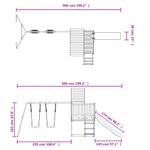 Jucarii, Copii si Bebe - Jucarii si jocuri - Jucarii de exterior - Spatii de joaca si accesorii - Set de joaca pentru exterior, lemn masiv de pin - Infinity.ro