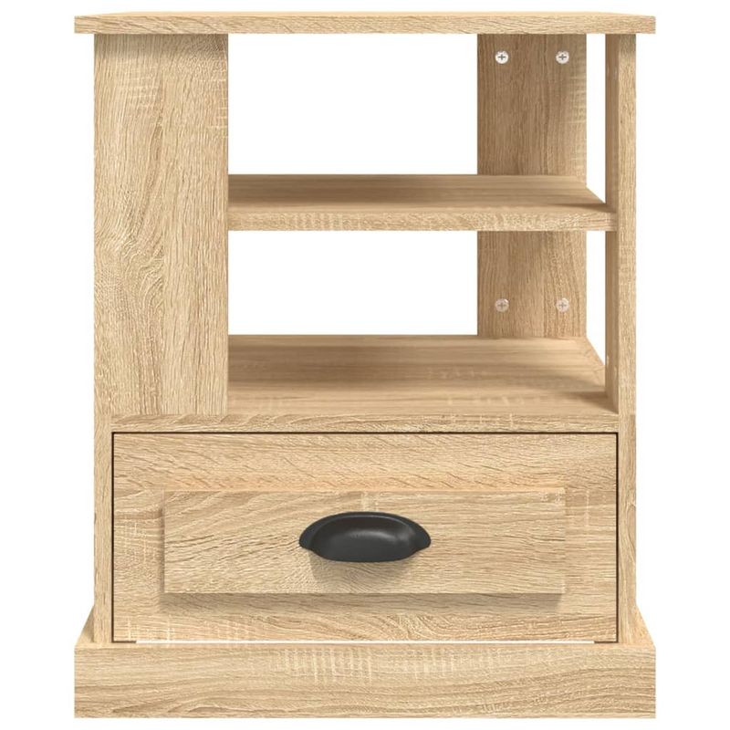 Casa si Gradina - Mobilier - Comode si corpuri - Comode - Masa laterala, stejar sonoma, 50x50x60 cm, lemn prelucrat - Infinity.ro