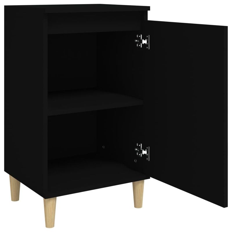 Casa si Gradina - Mobilier - Comode si corpuri - Noptiere - Noptiera, 2 buc, negru, 40x35x70 cm, lemn prelucrat - Infinity.ro
