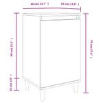 Casa si Gradina - Mobilier - Comode si corpuri - Noptiere - Noptiera, 2 buc, negru, 40x35x70 cm, lemn prelucrat - Infinity.ro