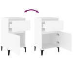 Casa si Gradina - Mobilier - Comode si corpuri - Noptiere - Noptiera, alb, 40x35x70 cm - Infinity.ro