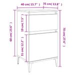 Casa si Gradina - Mobilier - Comode si corpuri - Noptiere - Noptiera, alb, 40x35x70 cm - Infinity.ro