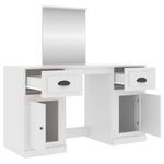 Casa si Gradina - Mobilier - Comode si corpuri - Masute de toaleta - Masa de toaleta cu oglinda, alb, 130x50x132,5 cm - Infinity.ro