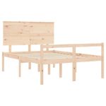 Casa si Gradina - Mobilier - Paturi si accesorii - Paturi - Cadru de pat senior cu tablie single mic, 140x190 cm, lemn masiv - Infinity.ro
