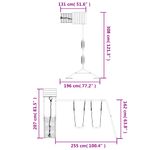 Jucarii, Copii si Bebe - Jucarii si jocuri - Jucarii de exterior - Spatii de joaca si accesorii - Set de joaca pentru exterior, lemn masiv de pin - Infinity.ro