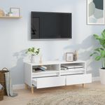 Casa si Gradina - Mobilier - Comode si corpuri - Comode - Comoda TV, alb, 100x34,5x44,5 cm, lemn prelucrat - Infinity.ro