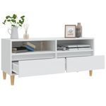 Casa si Gradina - Mobilier - Comode si corpuri - Comode - Comoda TV, alb, 100x34,5x44,5 cm, lemn prelucrat - Infinity.ro