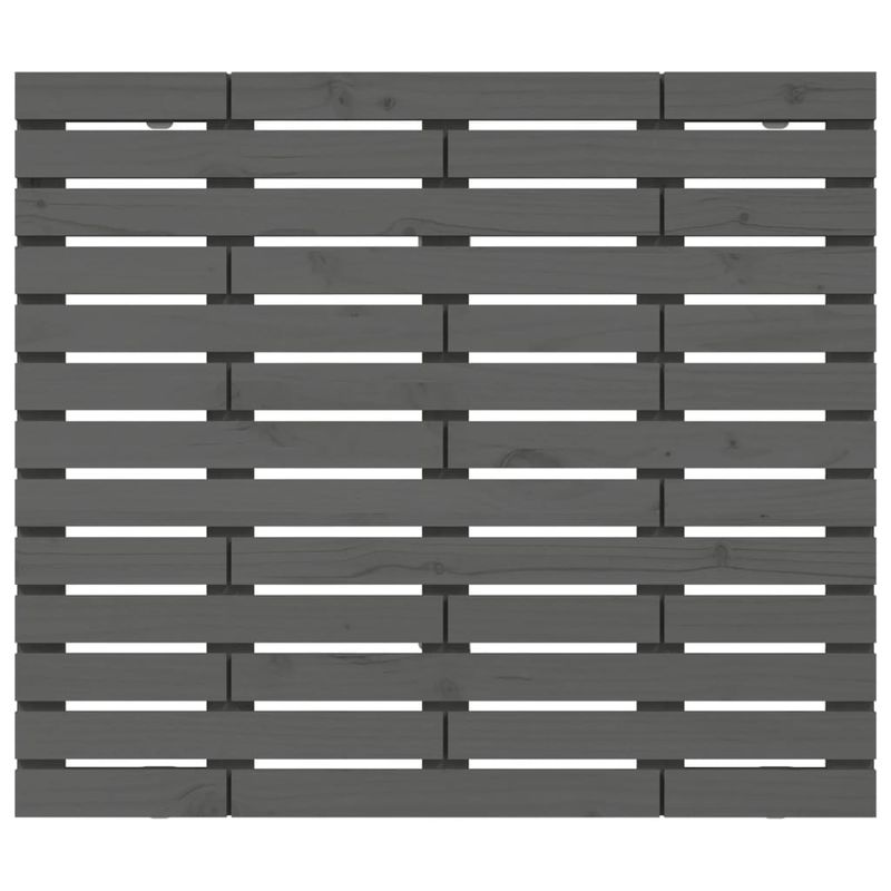 Casa si Gradina - Mobilier - Paturi si accesorii - Accesorii paturi - Tablie de pat pentru perete, gri, 106x3x91,5 cm, lemn masiv pin - Infinity.ro