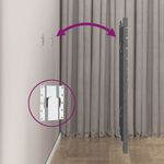 Casa si Gradina - Mobilier - Paturi si accesorii - Accesorii paturi - Tablie de pat pentru perete, gri, 106x3x91,5 cm, lemn masiv pin - Infinity.ro