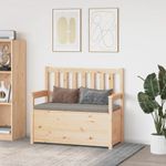 Casa si Gradina - Mobilier - Canapele si coltare - Banchete - Banca, 112,5x51,5x96,5 cm, lemn masiv de pin - Infinity.ro