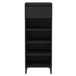 Casa si Gradina - Mobilier - Organizare si depozitare - Organizator incaltaminte - Pantofar, negru, 40x36x105 cm, lemn prelucrat - Infinity.ro