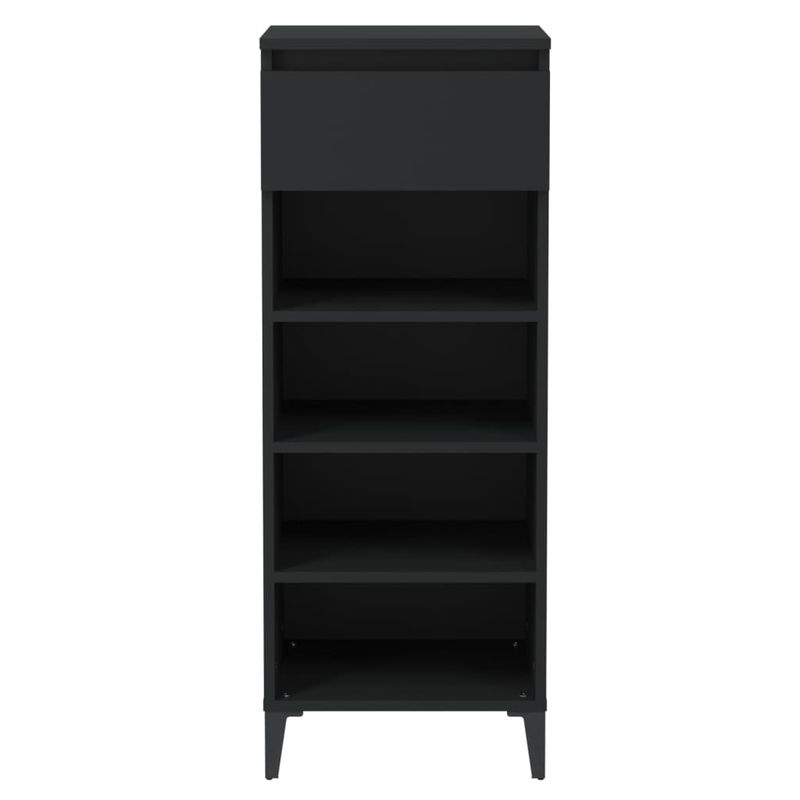 Casa si Gradina - Mobilier - Organizare si depozitare - Organizator incaltaminte - Pantofar, negru, 40x36x105 cm, lemn prelucrat - Infinity.ro