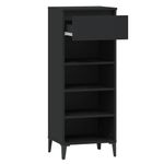 Casa si Gradina - Mobilier - Organizare si depozitare - Organizator incaltaminte - Pantofar, negru, 40x36x105 cm, lemn prelucrat - Infinity.ro