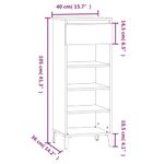 Casa si Gradina - Mobilier - Organizare si depozitare - Organizator incaltaminte - Pantofar, negru, 40x36x105 cm, lemn prelucrat - Infinity.ro