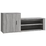 Casa si Gradina - Mobilier - Organizare si depozitare - Organizator incaltaminte - Pantofar, gri sonoma, 130x35x54 cm, lemn compozit - Infinity.ro