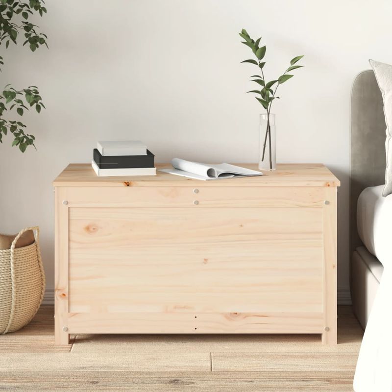 Casa si Gradina - Mobilier - Organizare si depozitare - Cutii depozitare - Cutie de depozitare, 80x40x45,5 cm, lemn masiv de pin - Infinity.ro