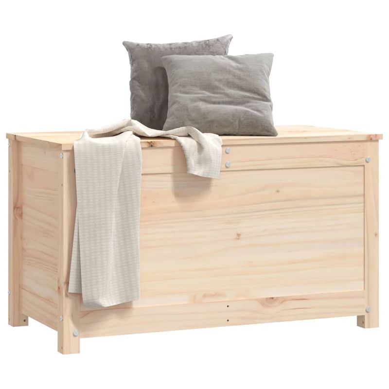 Casa si Gradina - Mobilier - Organizare si depozitare - Cutii depozitare - Cutie de depozitare, 80x40x45,5 cm, lemn masiv de pin - Infinity.ro