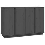 Casa si Gradina - Mobilier - Comode si corpuri - Comode - Servanta, gri, 120x35x80 cm, lemn masiv de pin - Infinity.ro