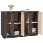 Casa si Gradina - Mobilier - Comode si corpuri - Comode - Servanta, gri, 120x35x80 cm, lemn masiv de pin - Infinity.ro
