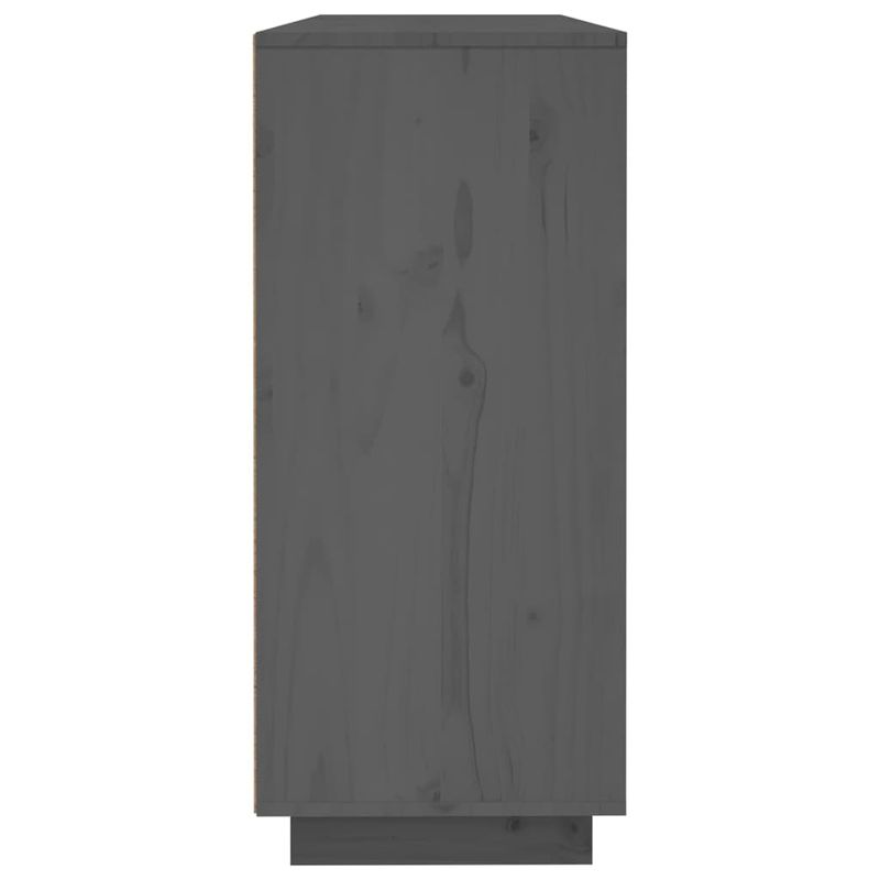 Casa si Gradina - Mobilier - Comode si corpuri - Comode - Servanta, gri, 120x35x80 cm, lemn masiv de pin - Infinity.ro