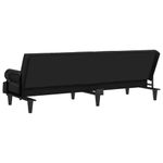 Casa si Gradina - Mobilier - Canapele si coltare - Canapele - Canapea extensibila cu cotiere, negru, catifea - Infinity.ro