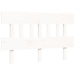 Casa si Gradina - Mobilier - Paturi si accesorii - Paturi - Cadru de pat cu tablie single mic, alb, 140x200 cm, lemn masiv - Infinity.ro