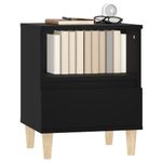 Casa si Gradina - Mobilier - Comode si corpuri - Noptiere - Noptiere, 2 buc., negru, 40x35x50 cm - Infinity.ro