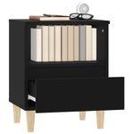 Casa si Gradina - Mobilier - Comode si corpuri - Noptiere - Noptiere, 2 buc., negru, 40x35x50 cm - Infinity.ro
