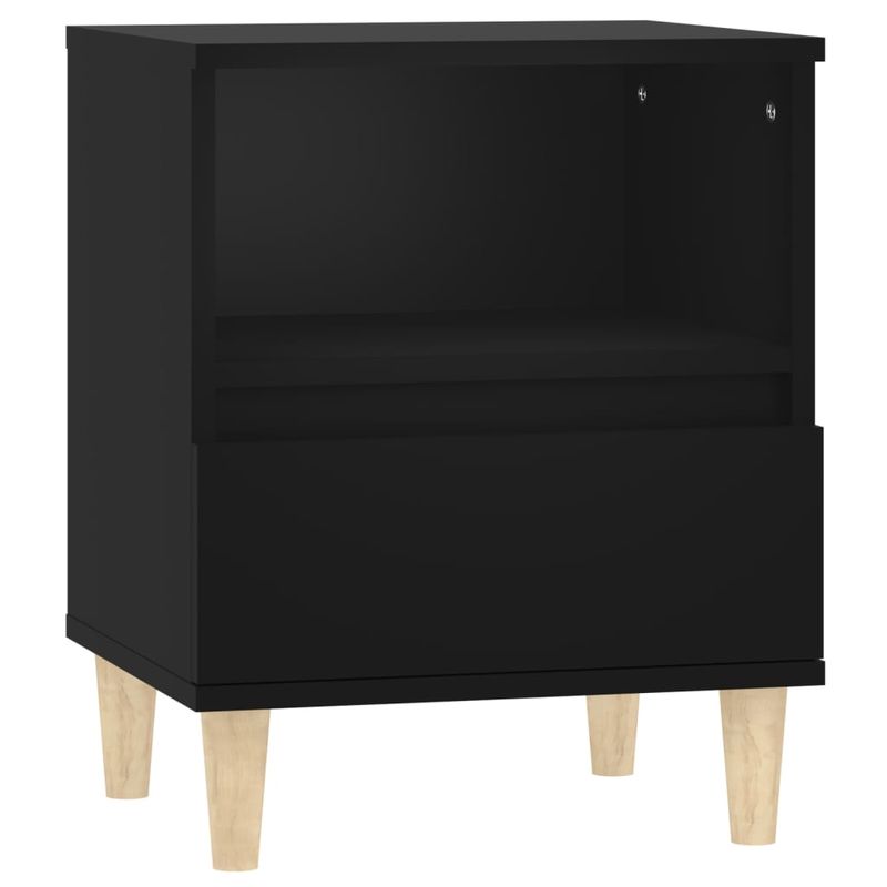 Casa si Gradina - Mobilier - Comode si corpuri - Noptiere - Noptiere, 2 buc., negru, 40x35x50 cm - Infinity.ro