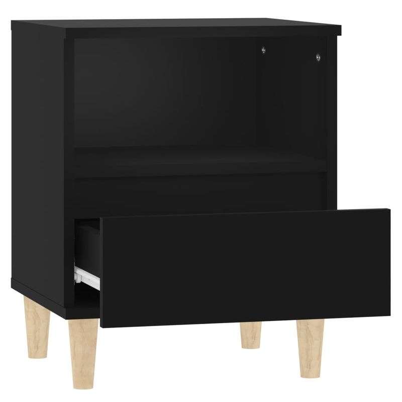 Casa si Gradina - Mobilier - Comode si corpuri - Noptiere - Noptiere, 2 buc., negru, 40x35x50 cm - Infinity.ro