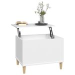 Casa si Gradina - Mobilier - Mese si birouri - Masute de cafea - Masuta de cafea, alb, 60x44,5x45 cm, lemn prelucrat - Infinity.ro