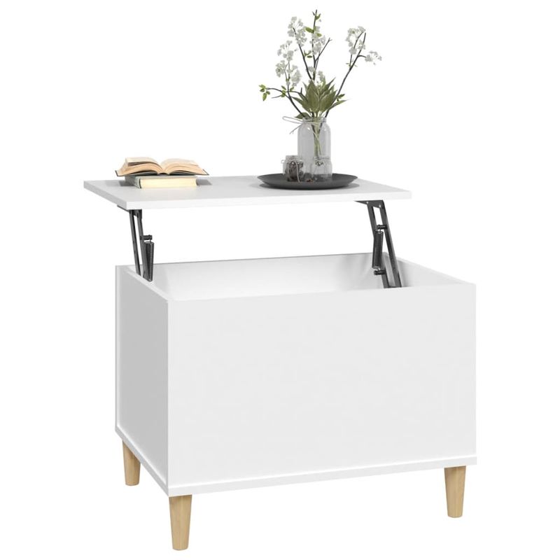 Casa si Gradina - Mobilier - Mese si birouri - Masute de cafea - Masuta de cafea, alb, 60x44,5x45 cm, lemn prelucrat - Infinity.ro