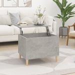Casa si Gradina - Mobilier - Mese si birouri - Masute de cafea - Masuta de cafea, gri beton, 60x44,5x45 cm, lemn prelucrat - Infinity.ro