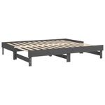 Casa si Gradina - Mobilier - Paturi si accesorii - Paturi - Pat de zi extensibil, gri, 2x(90x200) cm, lemn masiv de pin - Infinity.ro