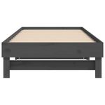 Casa si Gradina - Mobilier - Paturi si accesorii - Paturi - Pat de zi extensibil, gri, 2x(90x200) cm, lemn masiv de pin - Infinity.ro