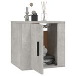 Casa si Gradina - Mobilier - Comode si corpuri - Comode - Dulap TV cu montaj pe perete, 2 buc., gri beton, 40x34,5x40 cm - Infinity.ro