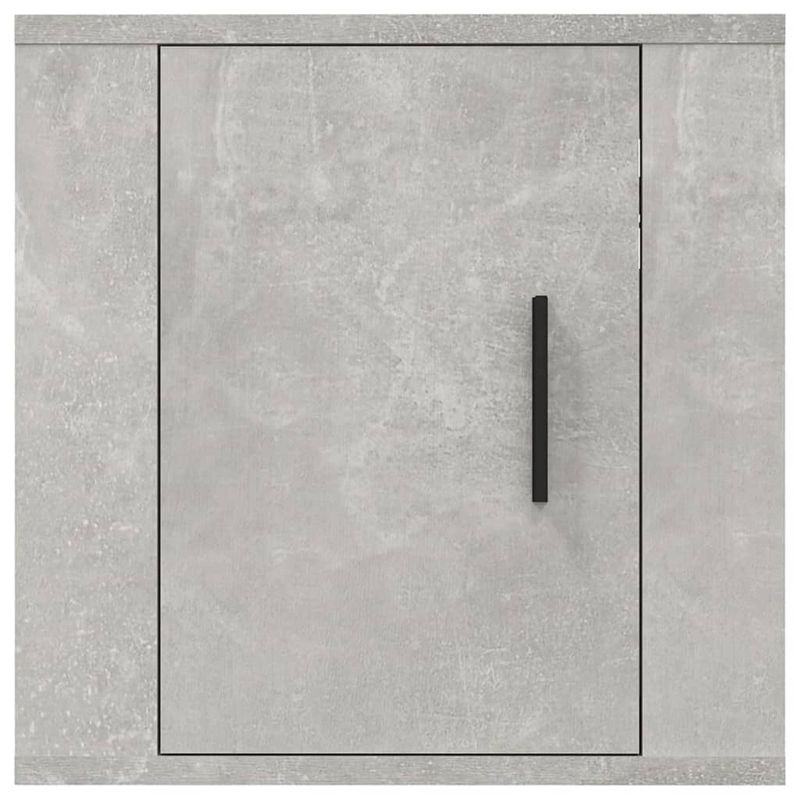 Casa si Gradina - Mobilier - Comode si corpuri - Comode - Dulap TV cu montaj pe perete, 2 buc., gri beton, 40x34,5x40 cm - Infinity.ro