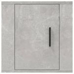 Casa si Gradina - Mobilier - Comode si corpuri - Comode - Dulap TV cu montaj pe perete, 2 buc., gri beton, 40x34,5x40 cm - Infinity.ro
