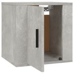 Casa si Gradina - Mobilier - Comode si corpuri - Comode - Dulap TV cu montaj pe perete, 2 buc., gri beton, 40x34,5x40 cm - Infinity.ro