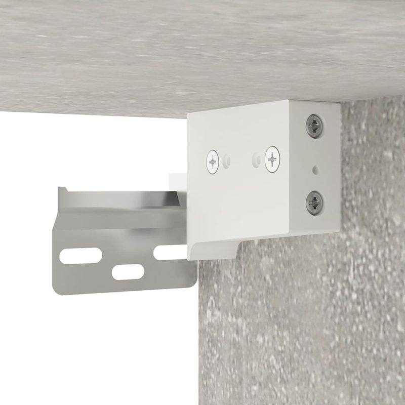 Casa si Gradina - Mobilier - Comode si corpuri - Comode - Dulap TV cu montaj pe perete, 2 buc., gri beton, 40x34,5x40 cm - Infinity.ro
