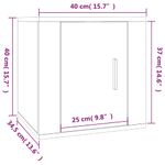 Casa si Gradina - Mobilier - Comode si corpuri - Comode - Dulap TV cu montaj pe perete, 2 buc., gri beton, 40x34,5x40 cm - Infinity.ro