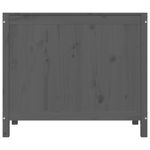 Casa si Gradina - Sanitare - Suporturi si accesorii baie - Accesorii baie - Cutie de rufe, gri, 88,5x44x76 cm, lemn masiv de pin - Infinity.ro